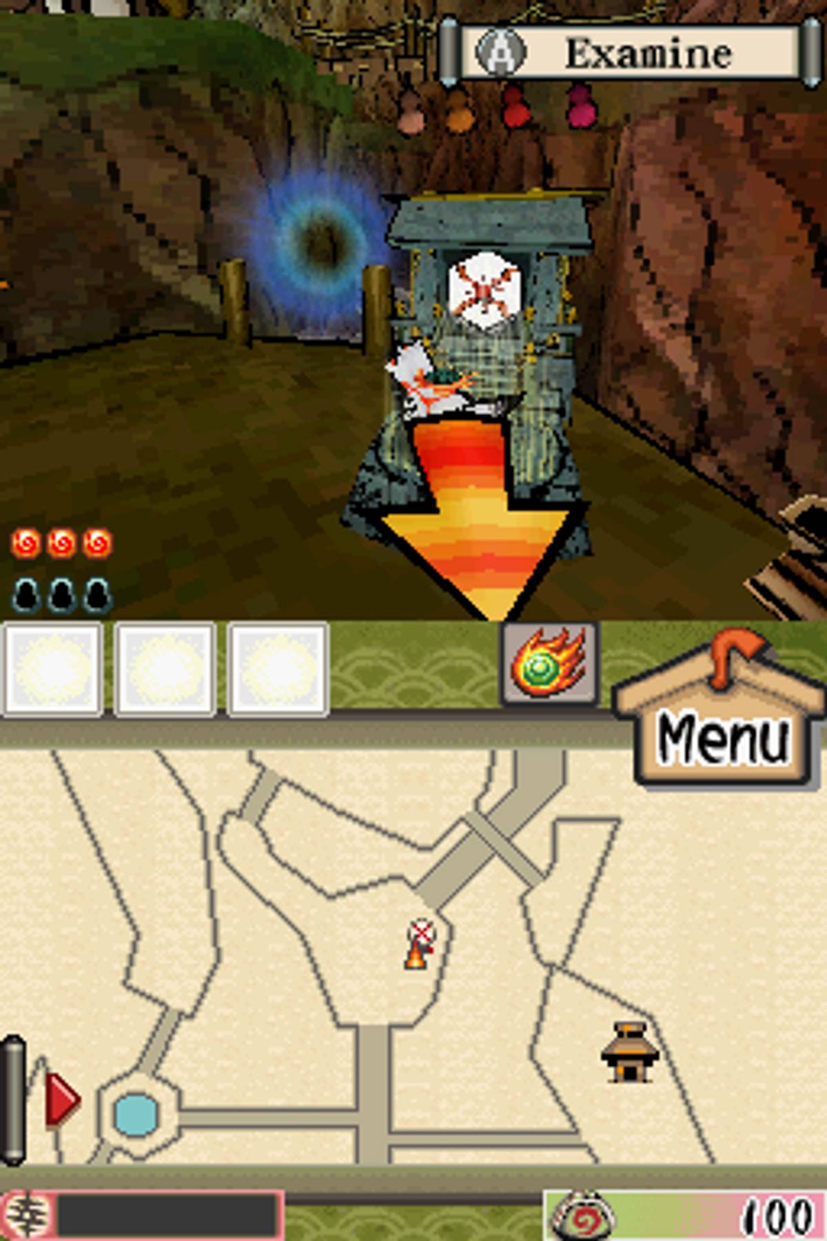 Ōkamiden ROM - NDS screenshot 4