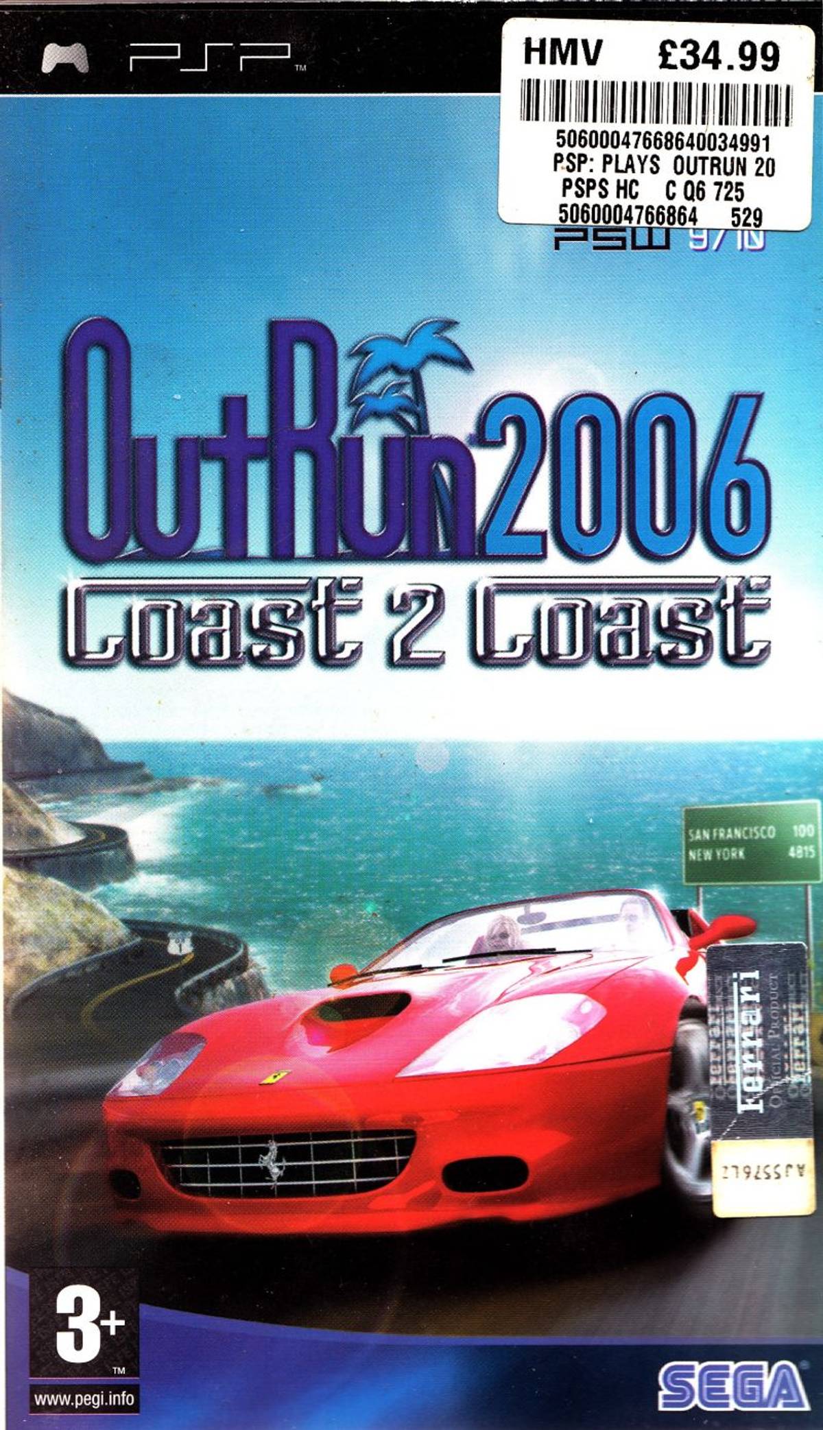 Download Torrent OutRun 2006: Coast 2 Coast ISO – PSP
