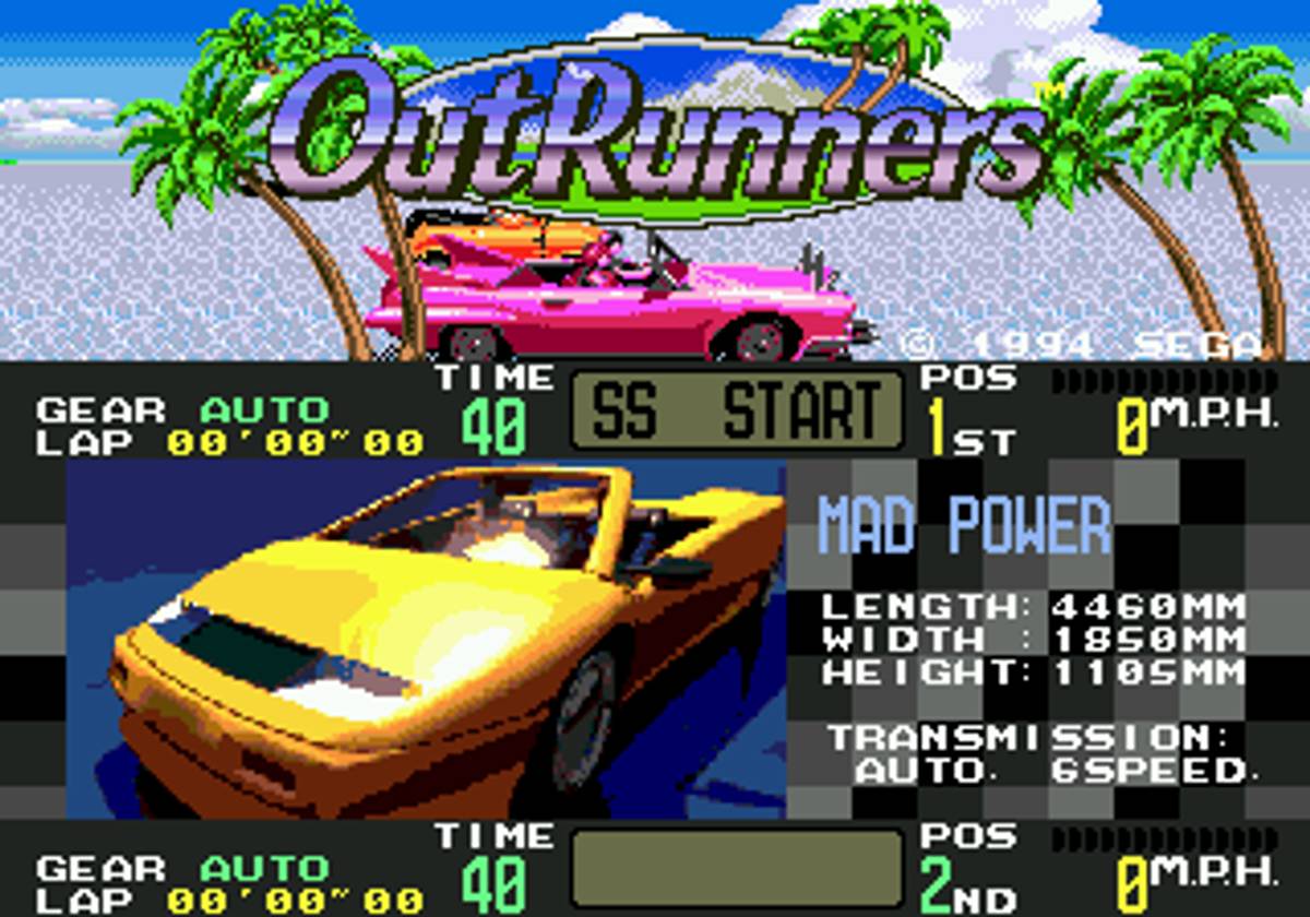 OutRunners ROM - Genesis screenshot 1