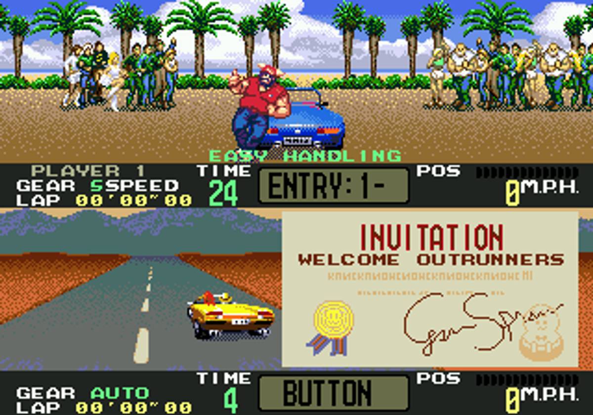OutRunners ROM - Genesis screenshot 2