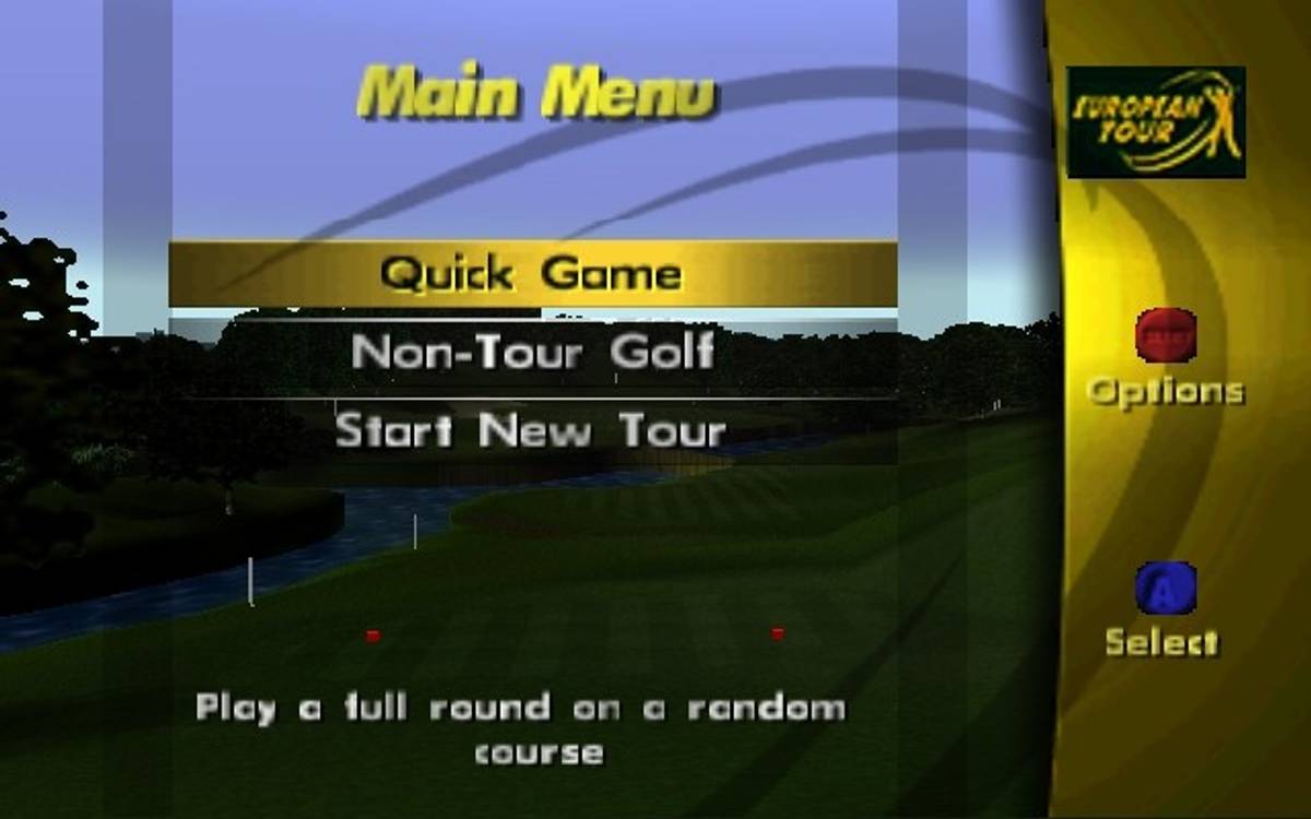 PGA European Tour Golf ROM - N64 screenshot 2