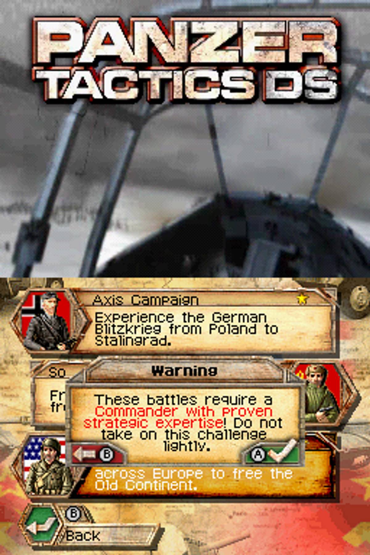Panzer Tactics DS ROM - NDS screenshot 9