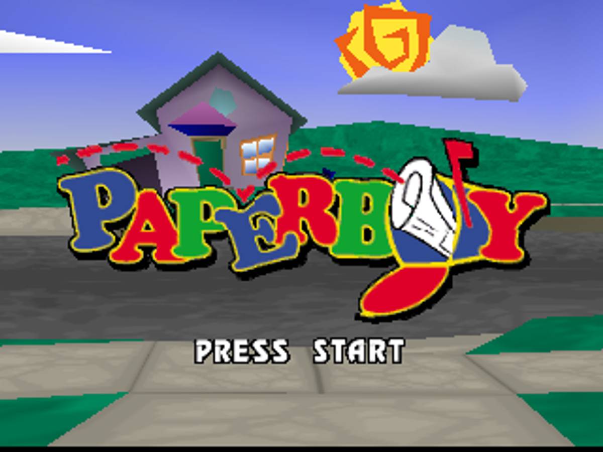 Paperboy ROM - N64 screenshot 1
