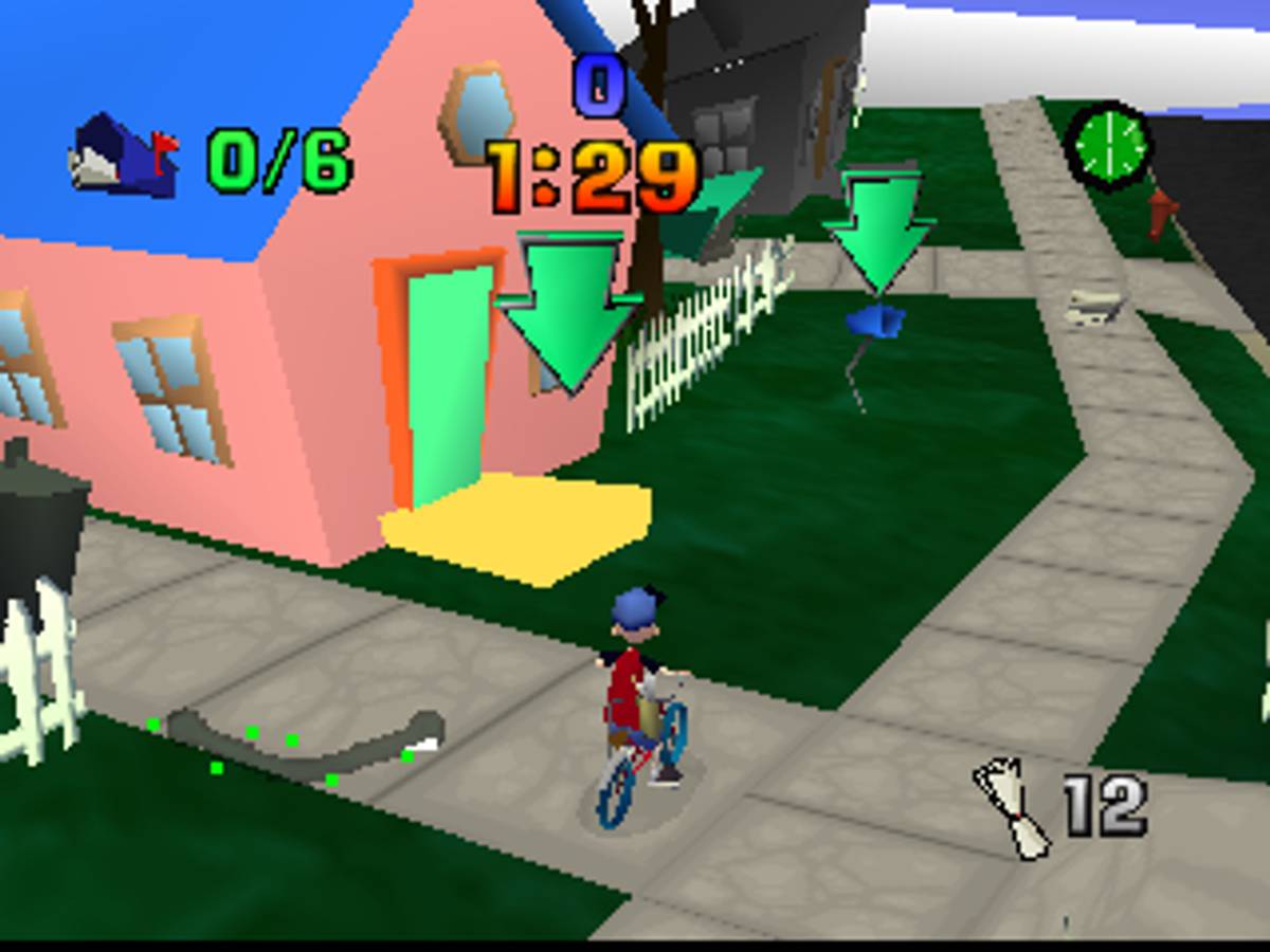 Paperboy ROM - N64 screenshot 3