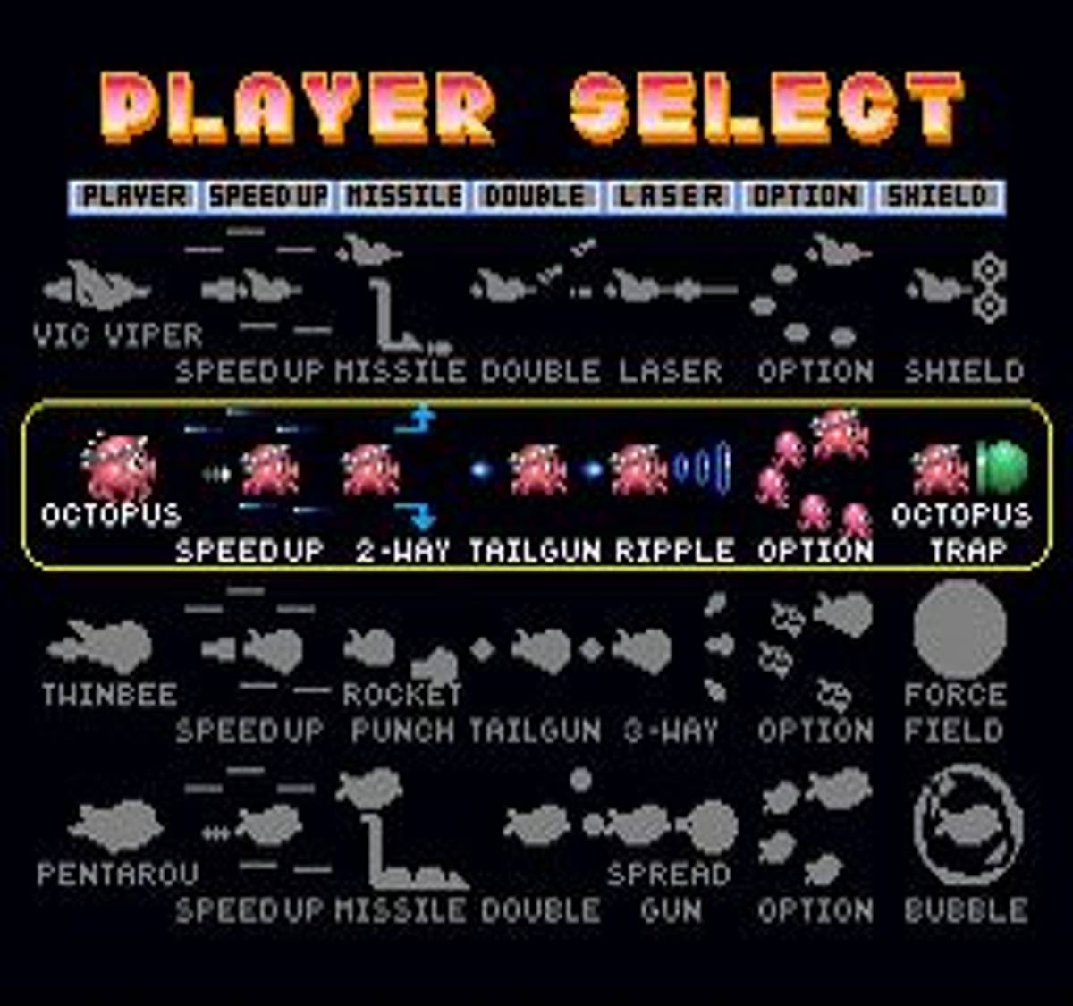 Parodius ROM - SNES screenshot 2
