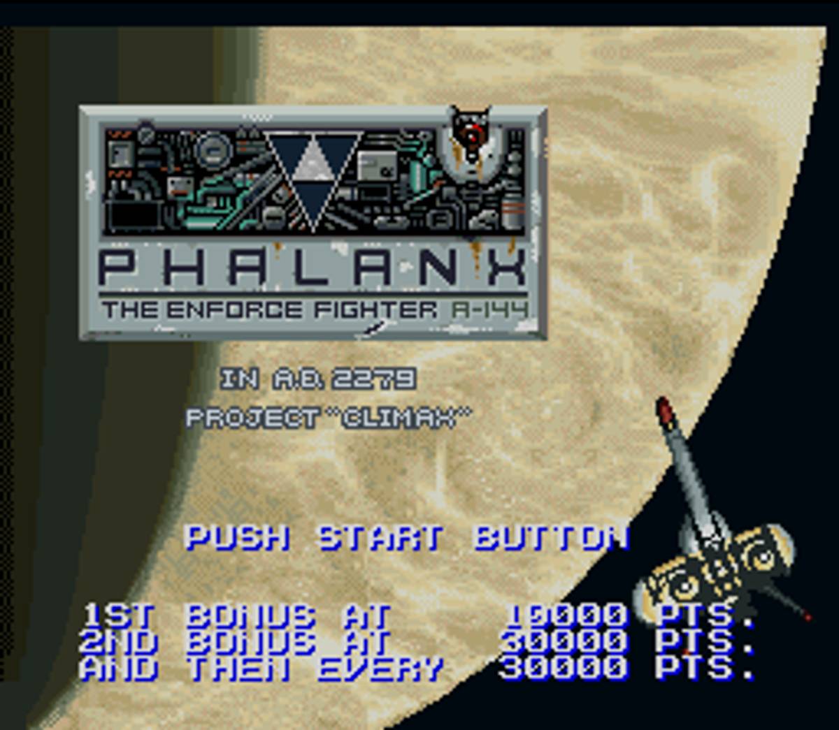Phalanx ROM - SNES screenshot 1