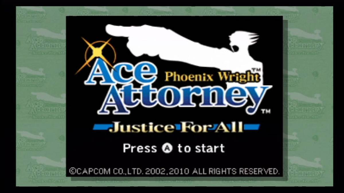 Phoenix Wright: Ace Attorney - Justice for All ISO - Wii screenshot 1