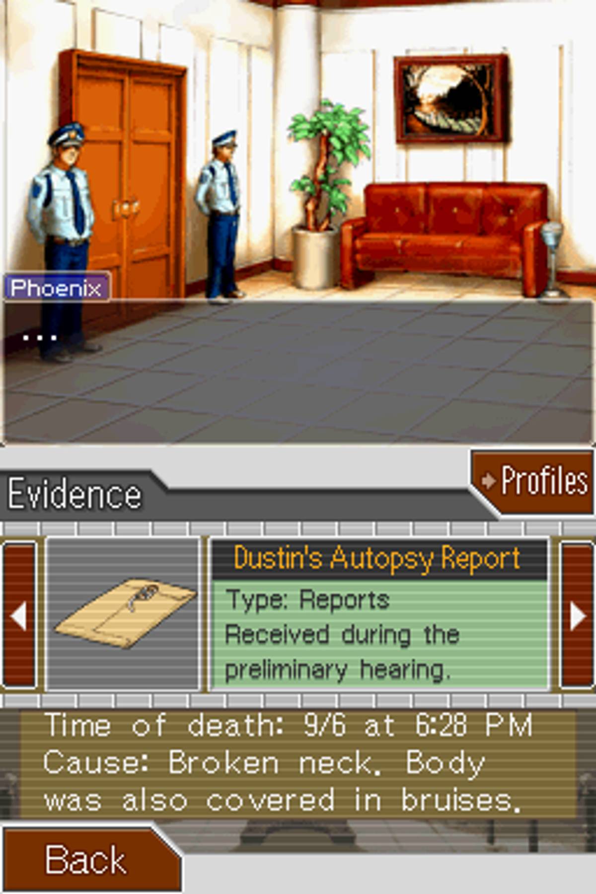 Phoenix Wright: Ace Attorney - Justice for All ROM - NDS screenshot 6