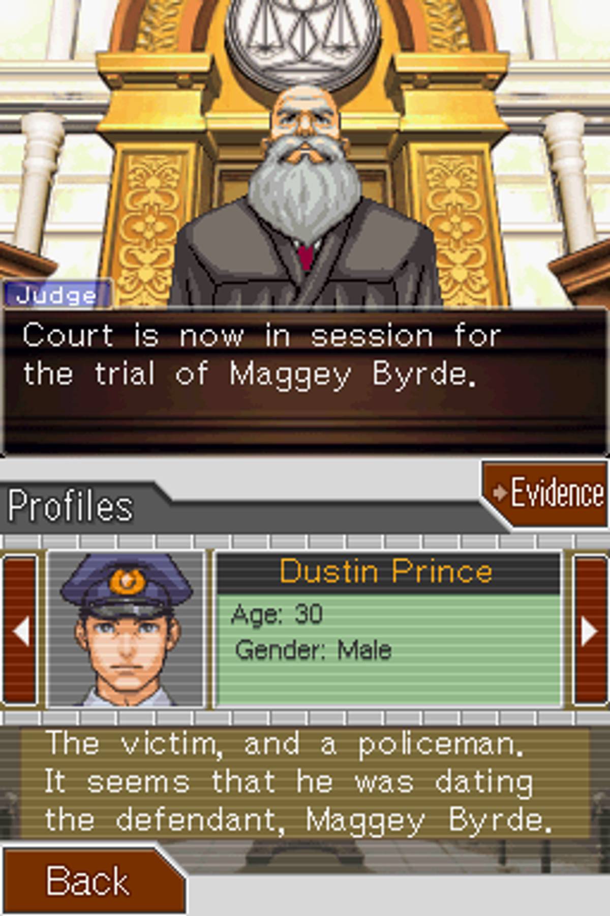 Phoenix Wright: Ace Attorney - Justice for All ROM - NDS screenshot 8