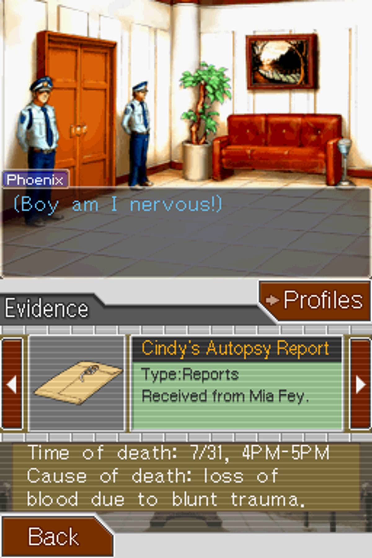 Phoenix Wright: Ace Attorney ROM - NDS screenshot 6