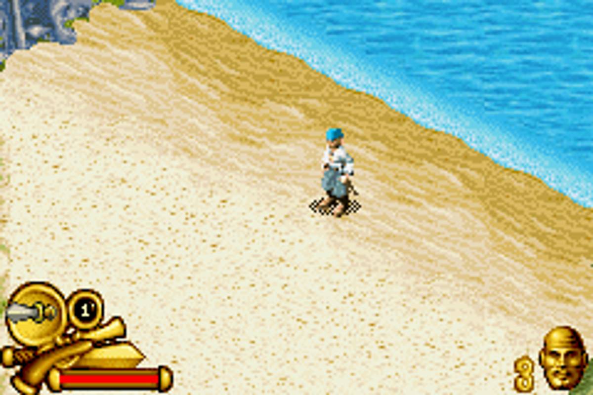 Pirates of the Caribbean: The Curse of the Black Pearl ROM - GBA screenshot 3