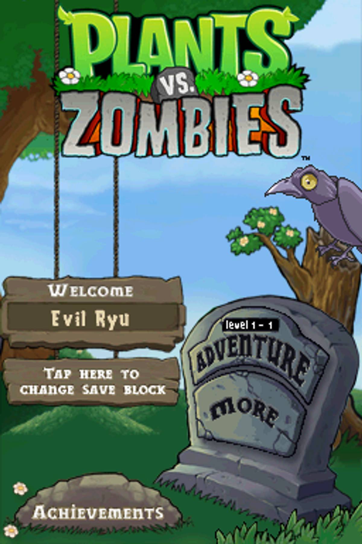 Plants vs. Zombies ROM - NDS screenshot 2