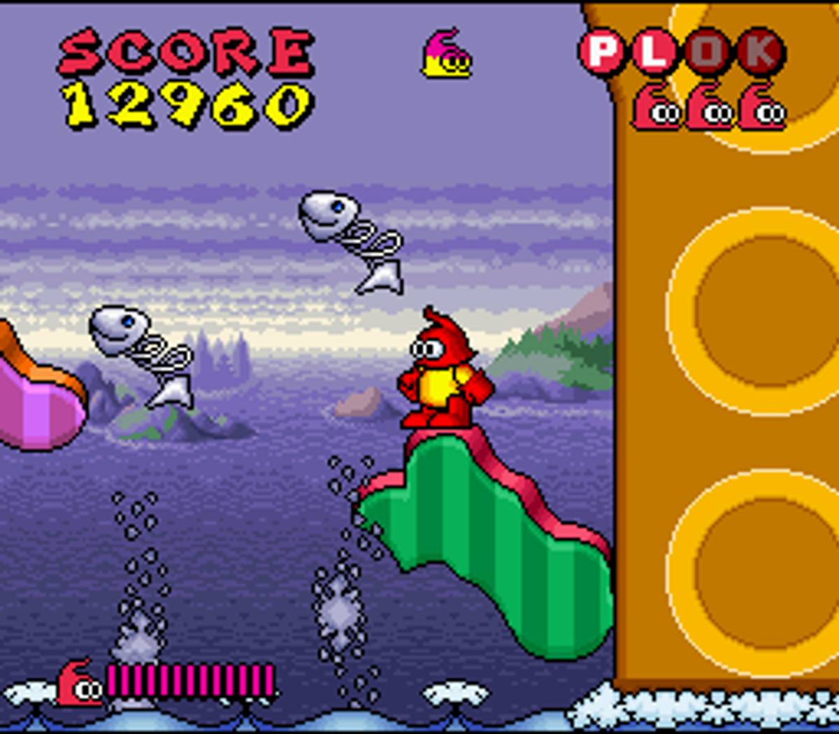 Plok ROM - SNES screenshot 6