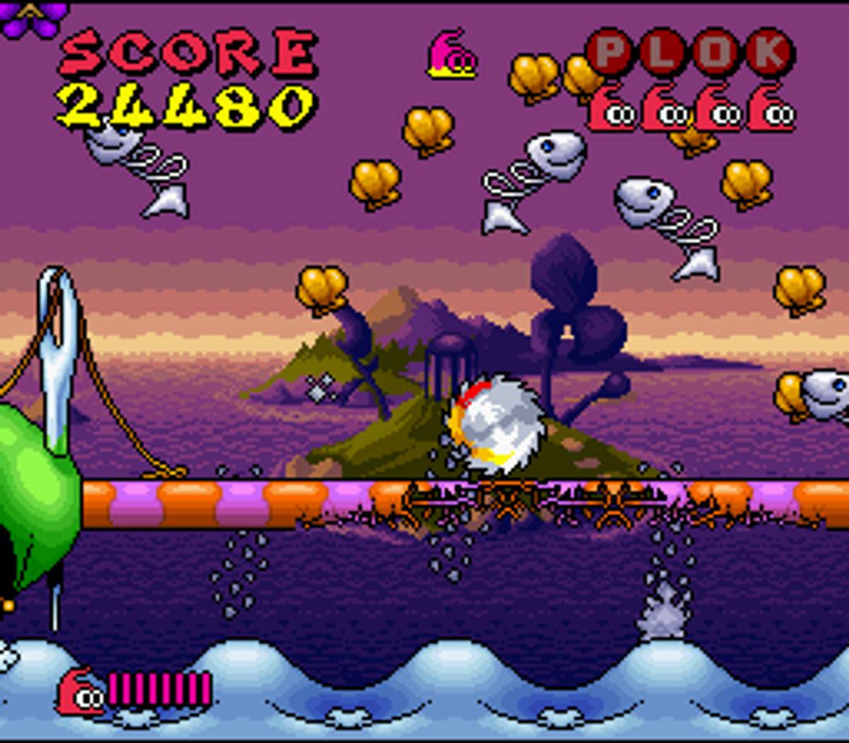 Plok ROM - SNES screenshot 7