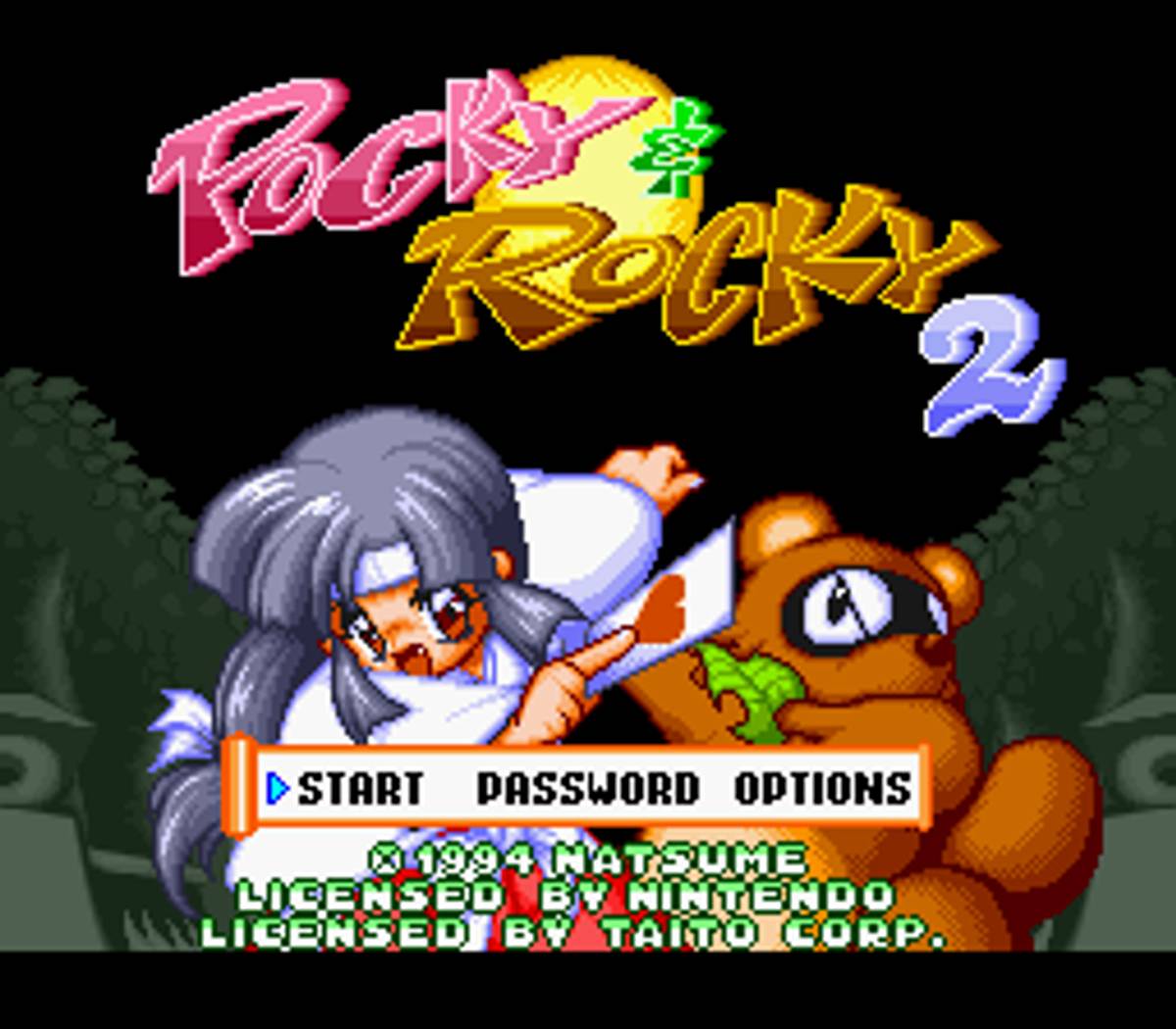 Pocky & Rocky 2 ROM - SNES screenshot 1