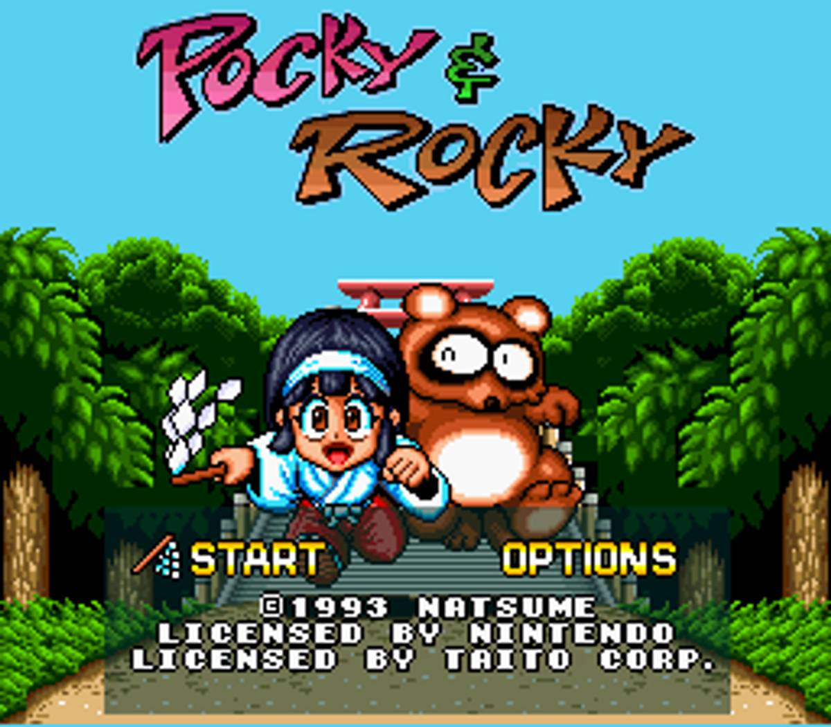 Pocky & Rocky ROM - SNES screenshot 1