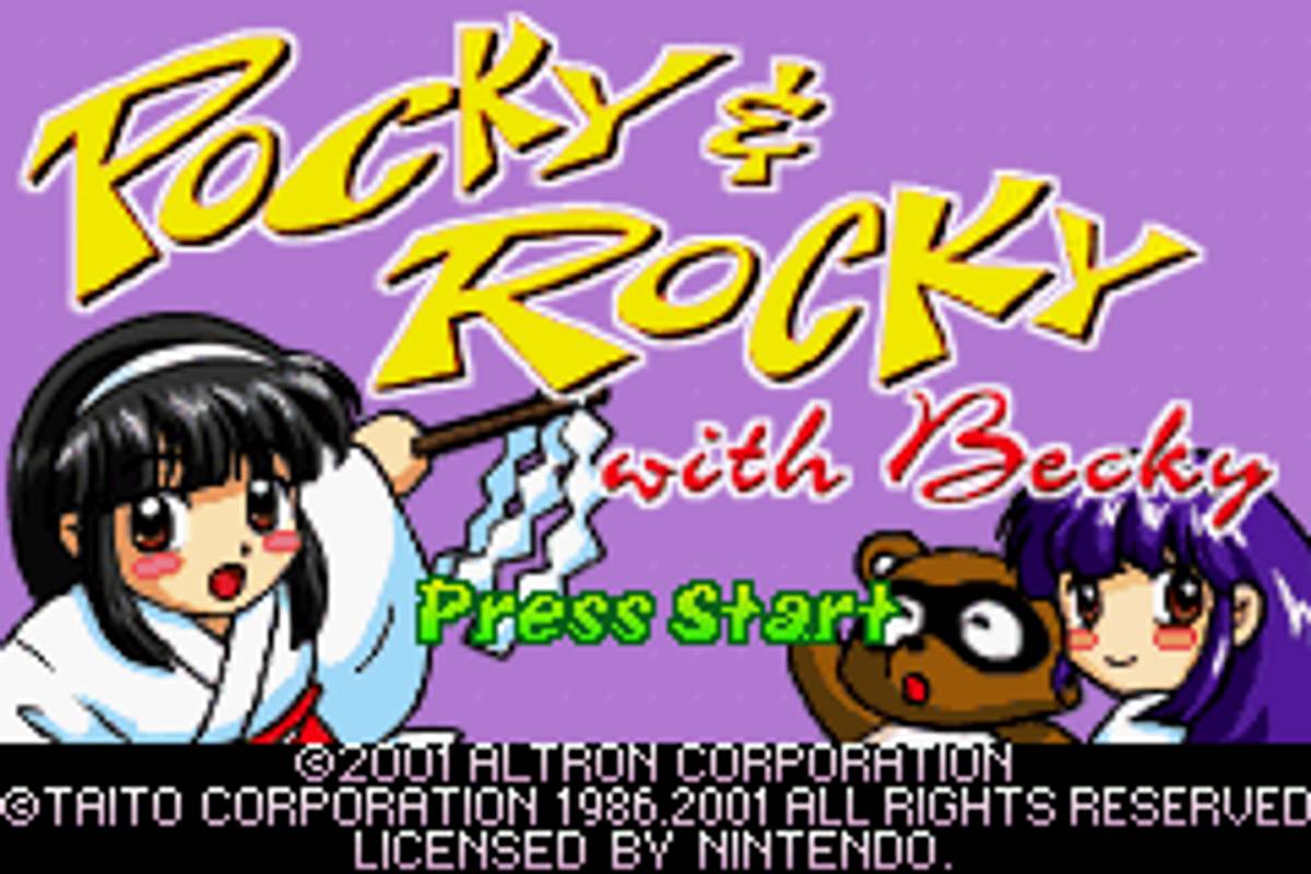 Pocky & Rocky with Becky ROM - GBA screenshot 1