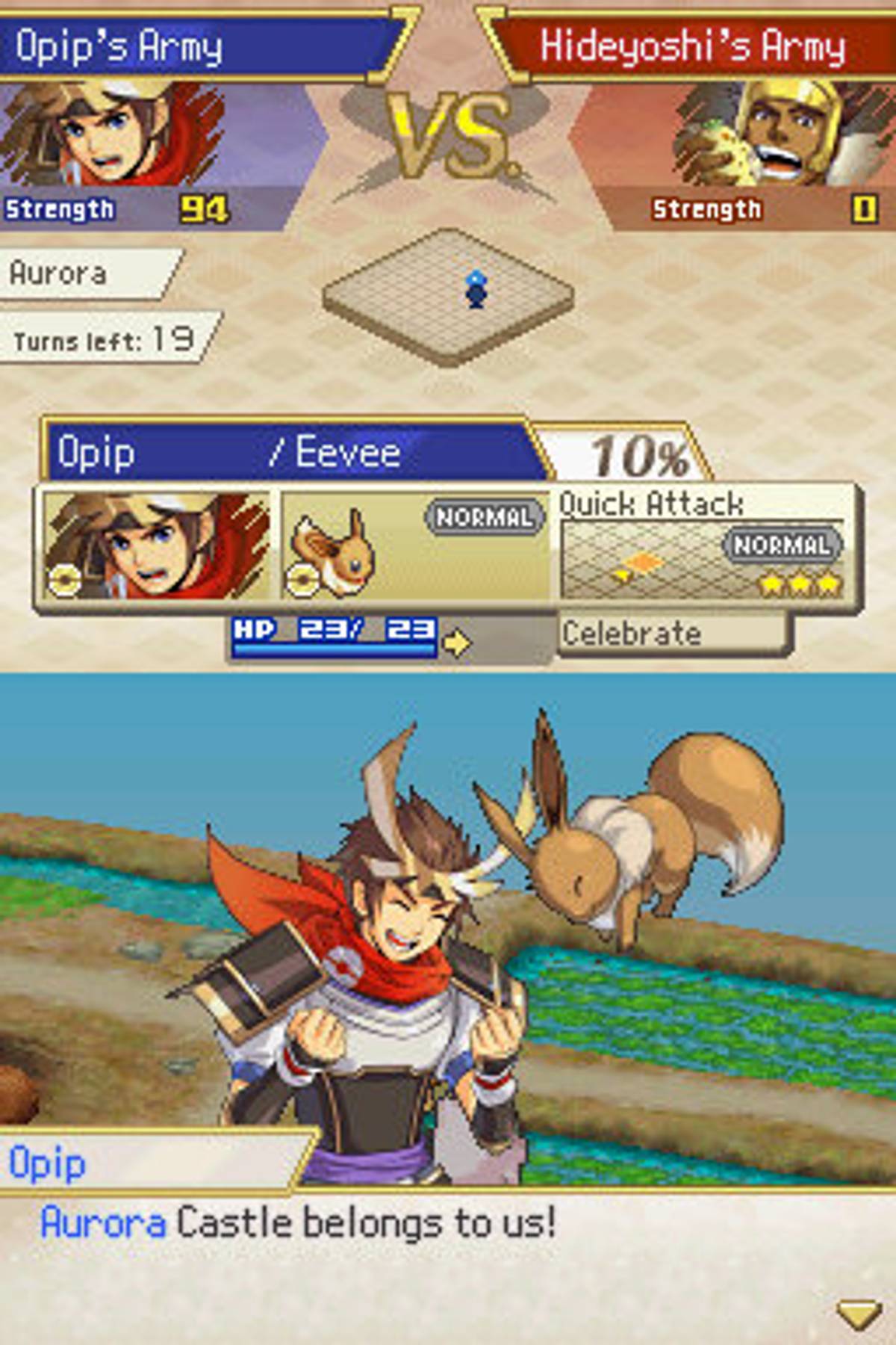 Pokémon Conquest ROM - NDS screenshot 7