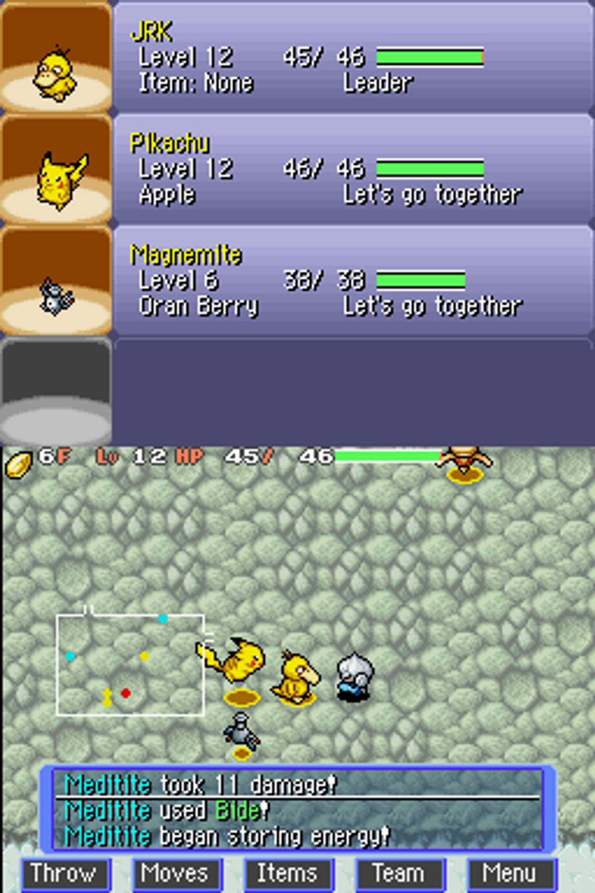 Pokémon Mystery Dungeon: Blue Rescue Team ROM - NDS screenshot 3