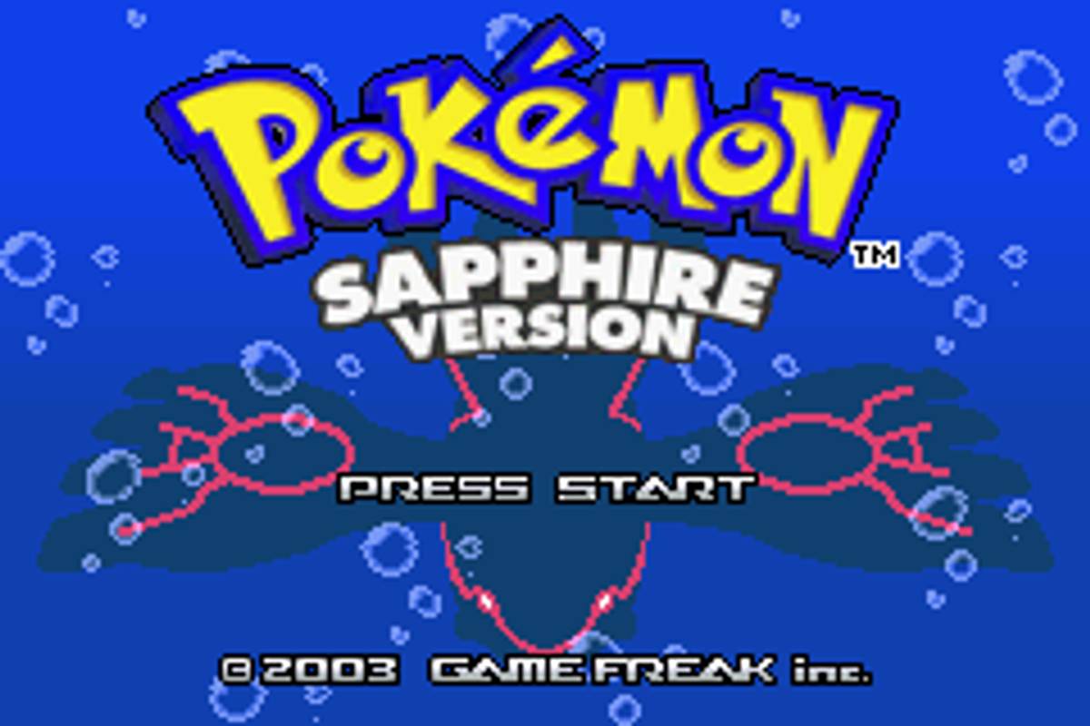 Pokémon Sapphire Version ROM - GBA screenshot 1