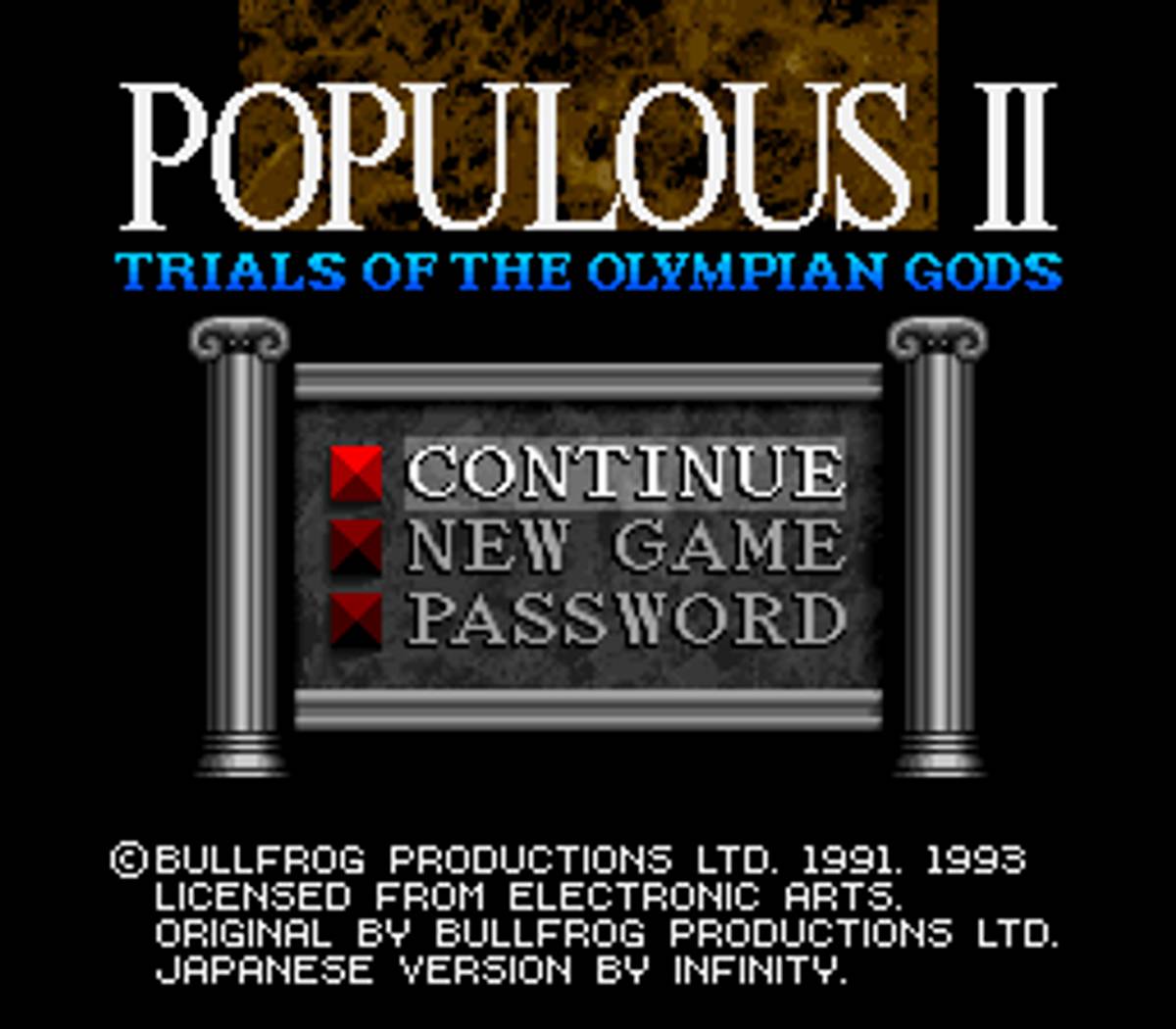 Populous II: Trials of the Olympian Gods ROM - SNES screenshot 2