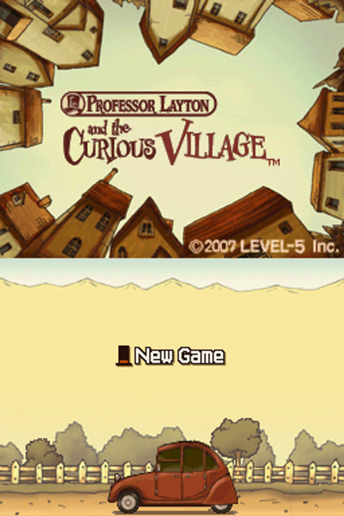 Professor Layton and the Curious Village ROM - NDS screenshot 1