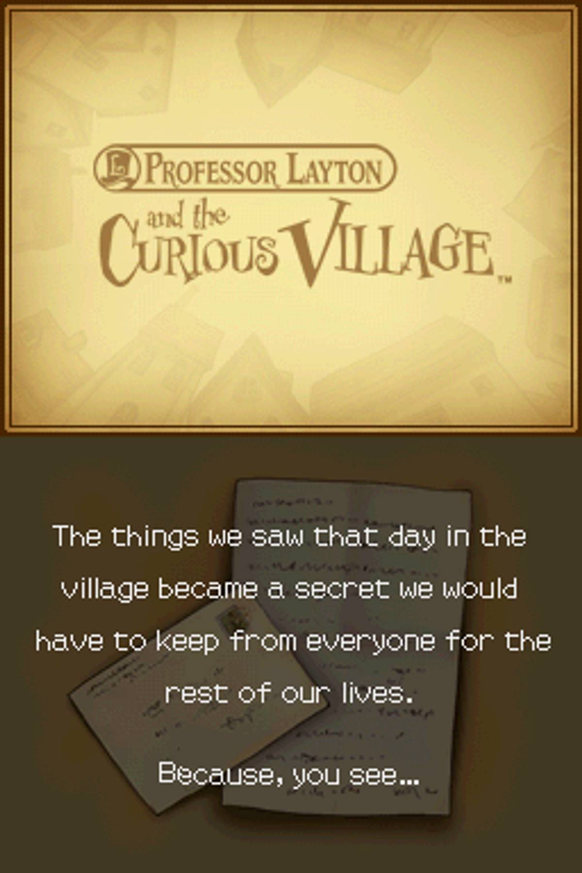 Professor Layton and the Curious Village ROM - NDS screenshot 4