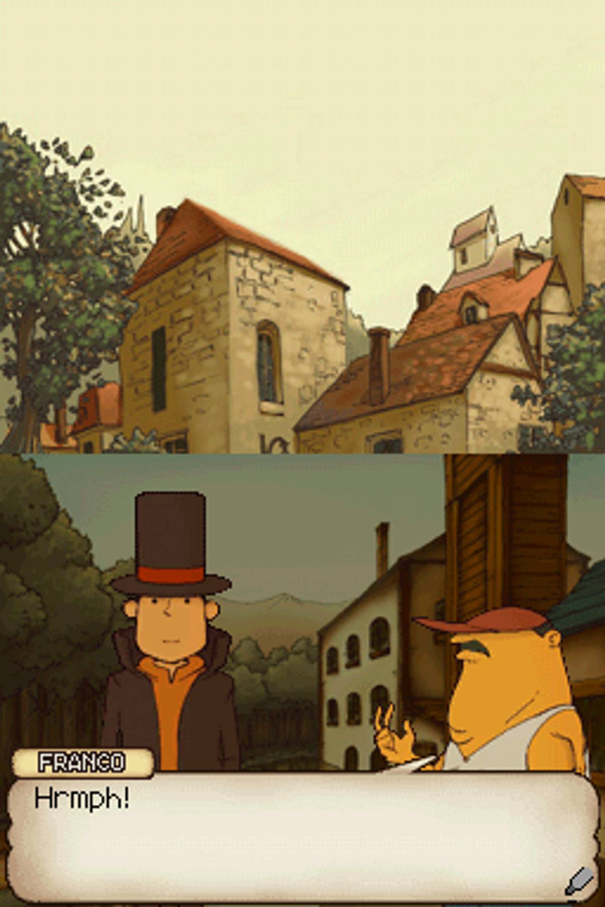 Professor Layton and the Curious Village ROM - NDS screenshot 8