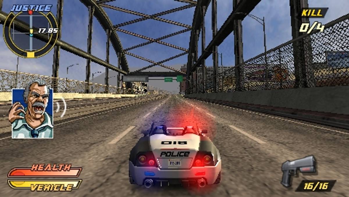 Pursuit Force: Extreme Justice ISO - PSP screenshot 6