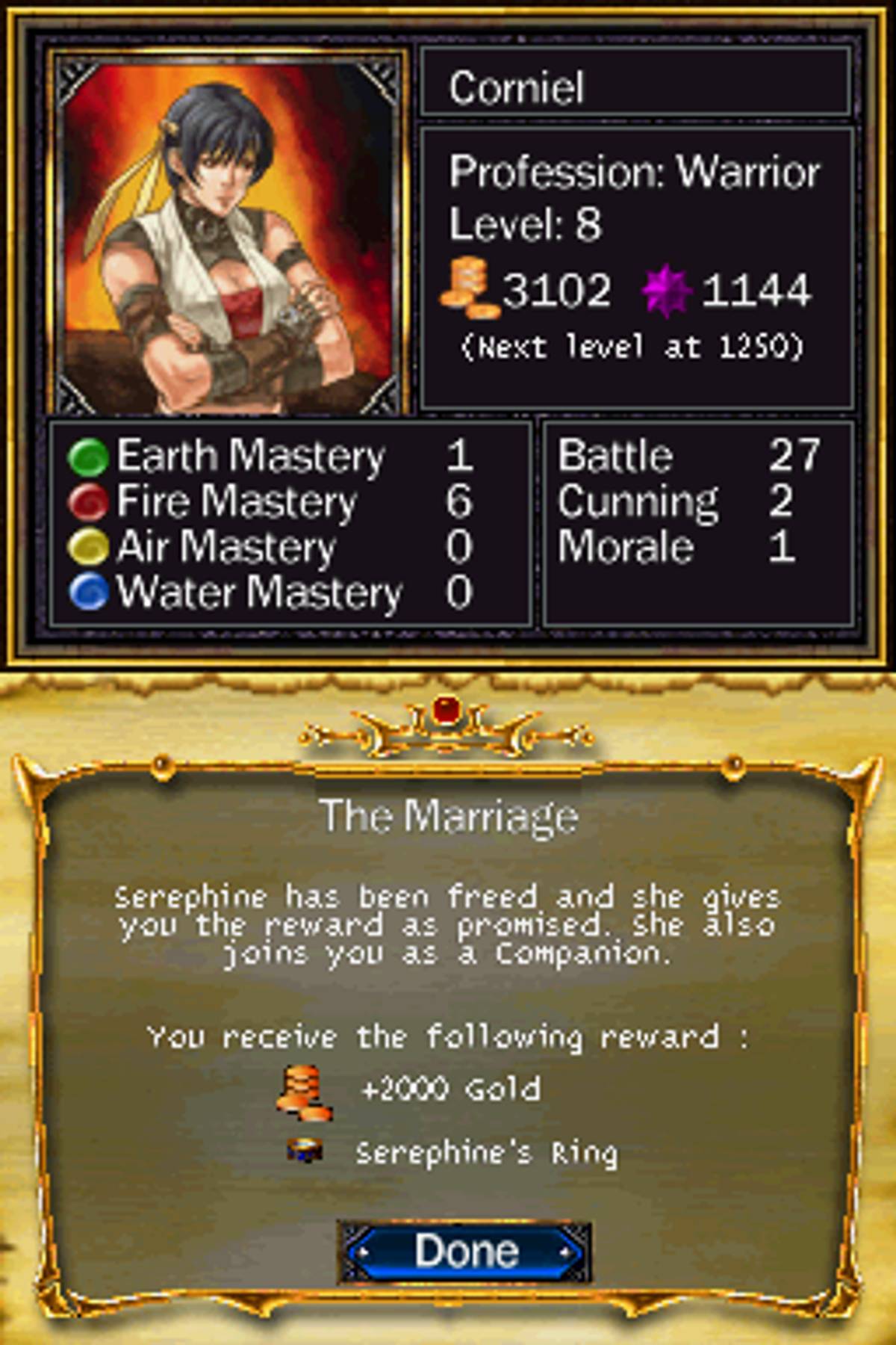 Puzzle Quest: Challenge of the Warlords ROM - NDS screenshot 4