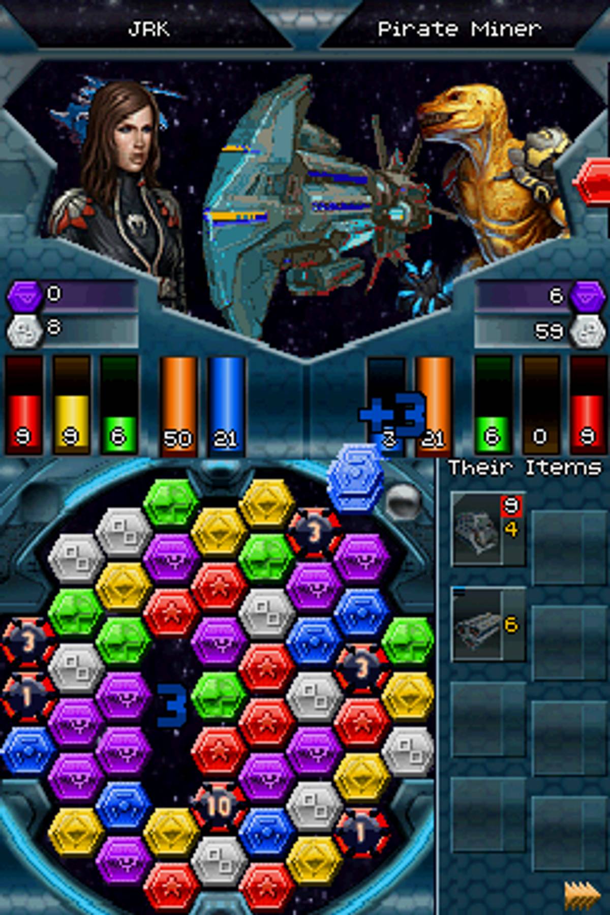 Puzzle Quest: Galactrix ROM - NDS screenshot 7