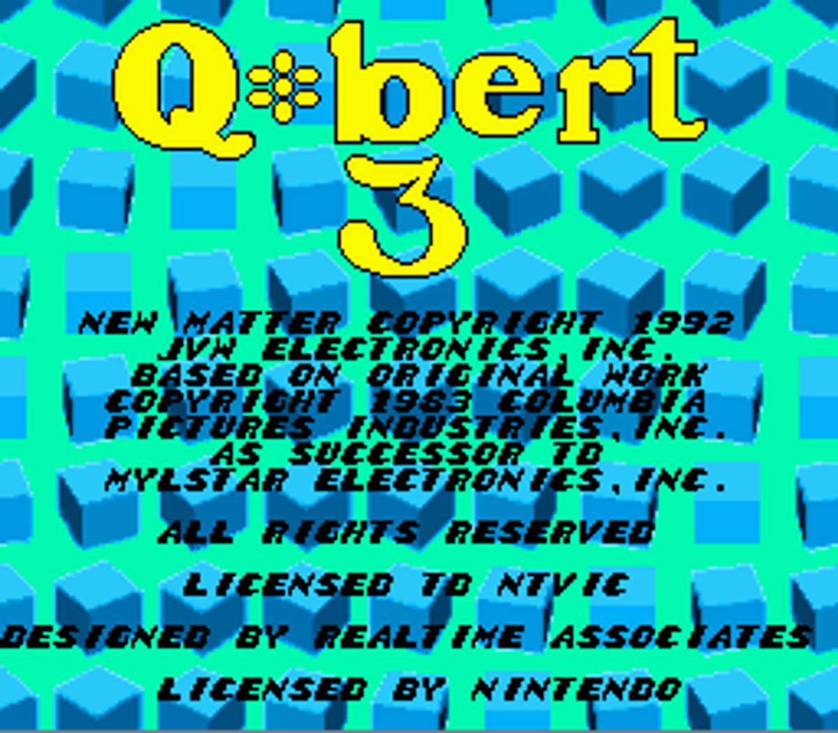 Q*bert 3 ROM - SNES screenshot 1