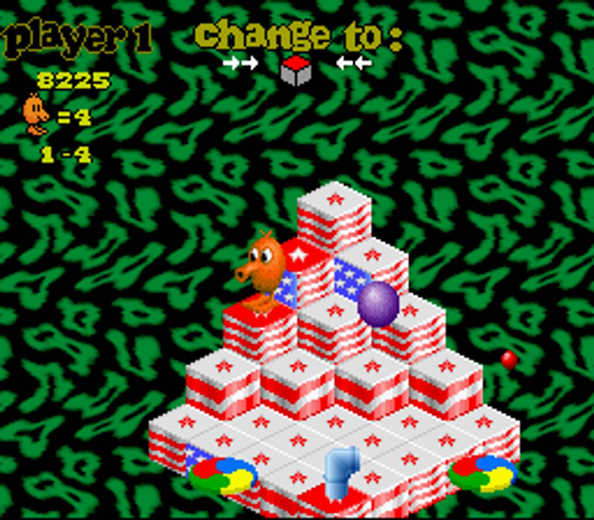 Q*bert 3 ROM - SNES screenshot 8