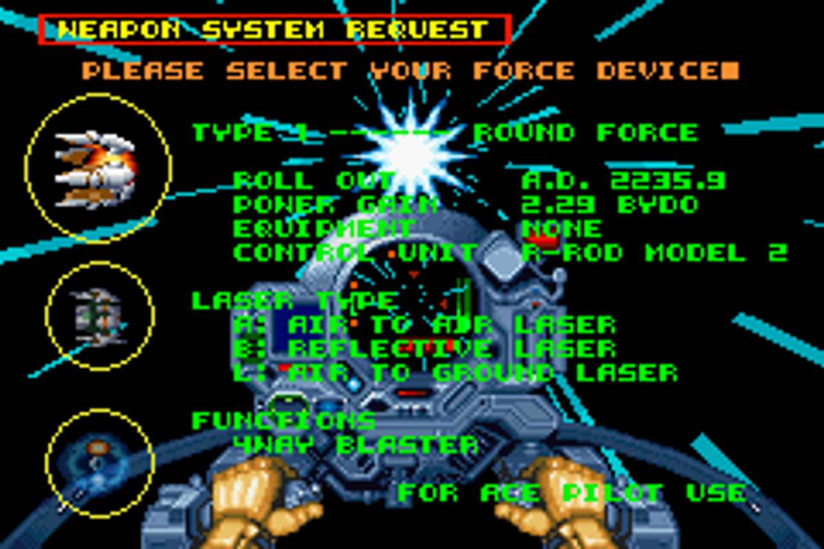 R-Type III: The Third Lightning ROM - GBA screenshot 3