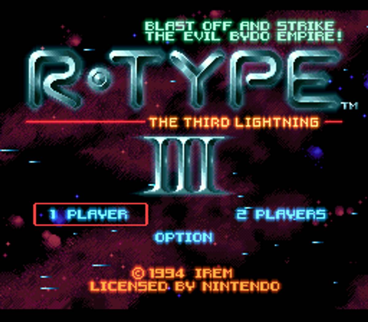 R-Type III: The Third Lightning ROM - SNES screenshot 1