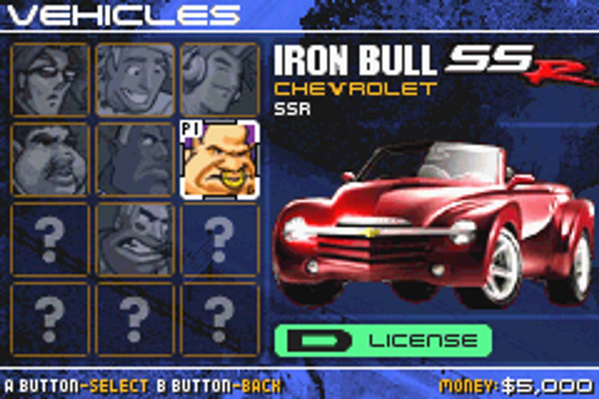 Racing Gears Advance ROM - GBA screenshot 2
