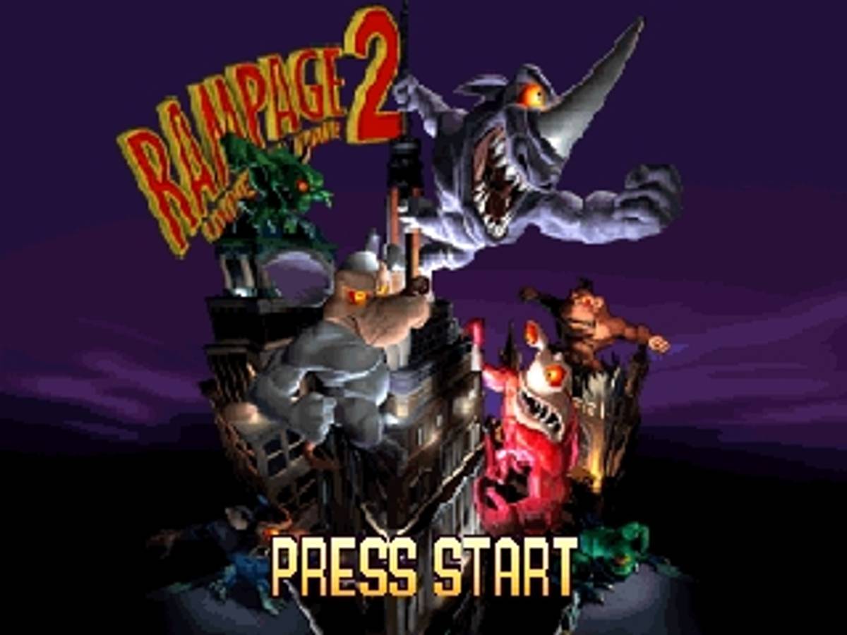 Rampage 2: Universal Tour ROM - N64 screenshot 1