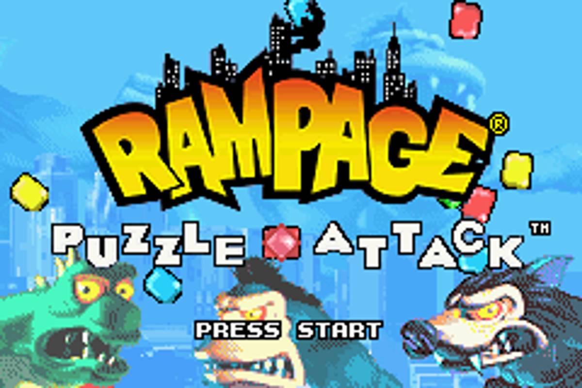 Rampage Puzzle Attack ROM - GBA screenshot 1