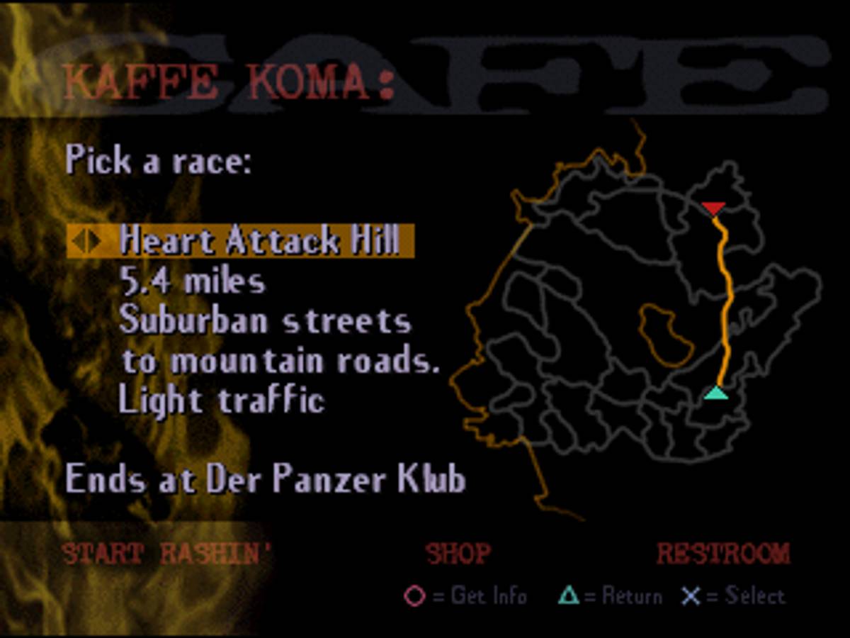 Road Rash 3-D ISO - PS1 screenshot 6