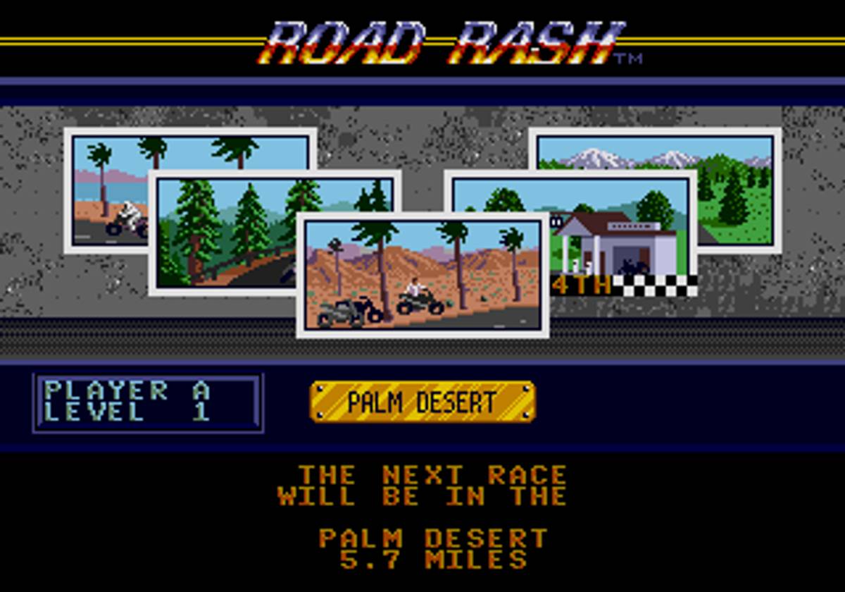 Road Rash ROM - Genesis screenshot 2