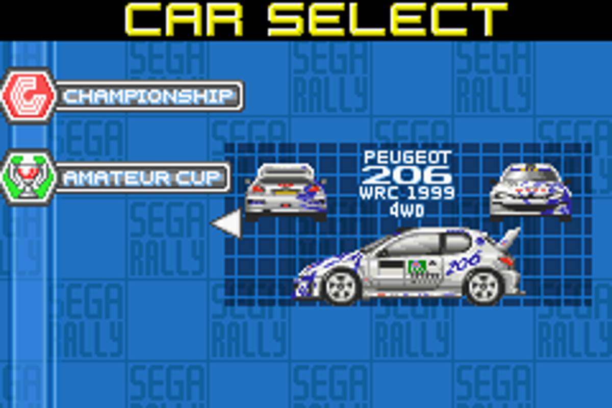 SEGA Rally Championship ROM - GBA screenshot 3