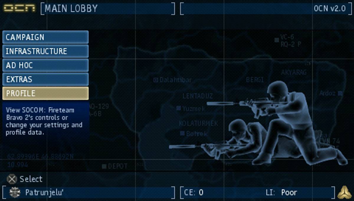 SOCOM: U.S. Navy SEALs - Fireteam Bravo 2 ISO - PSP screenshot 1