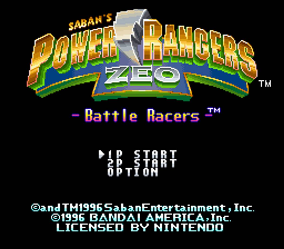 Saban's Power Rangers Zeo: Battle Racers ROM - SNES screenshot 1