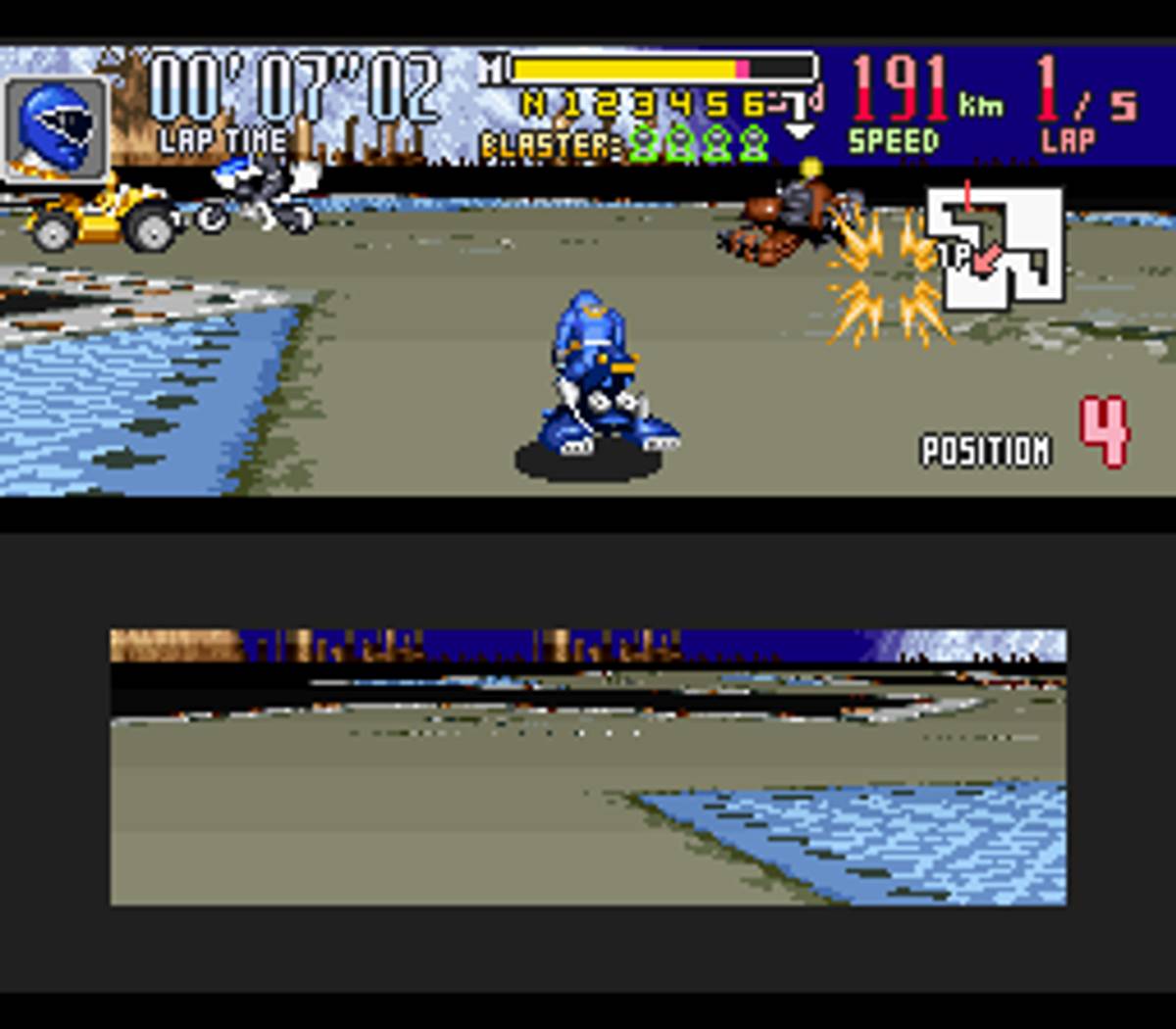 Saban's Power Rangers Zeo: Battle Racers ROM - SNES screenshot 10