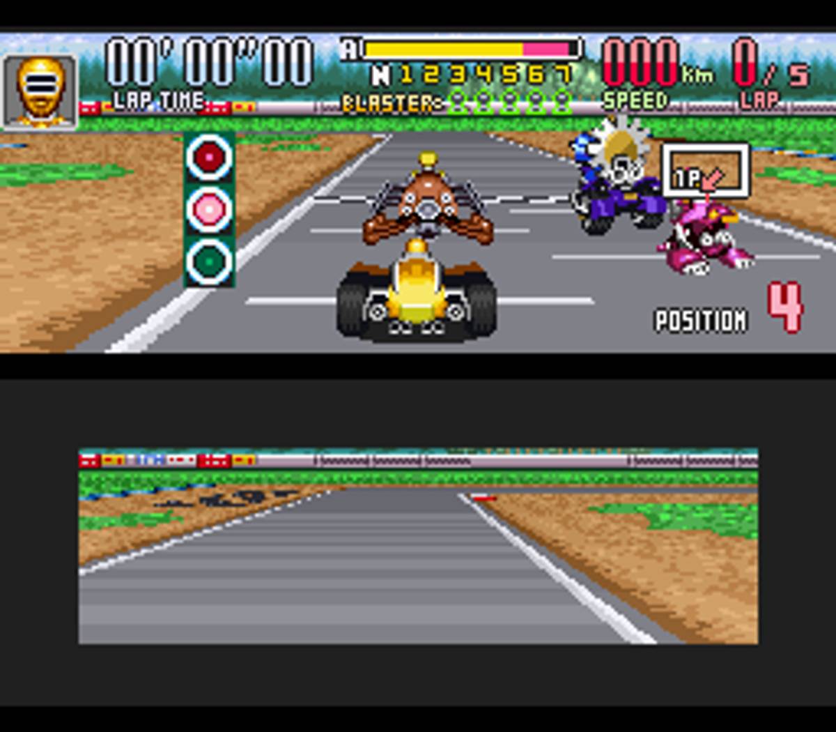 Saban's Power Rangers Zeo: Battle Racers ROM - SNES screenshot 4