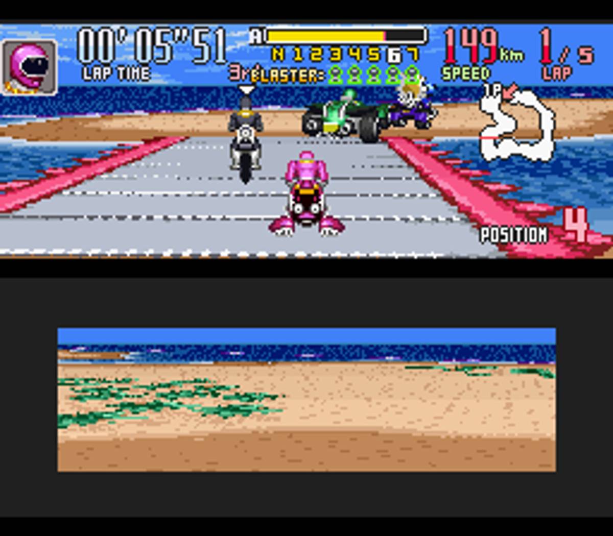 Saban's Power Rangers Zeo: Battle Racers ROM - SNES screenshot 5