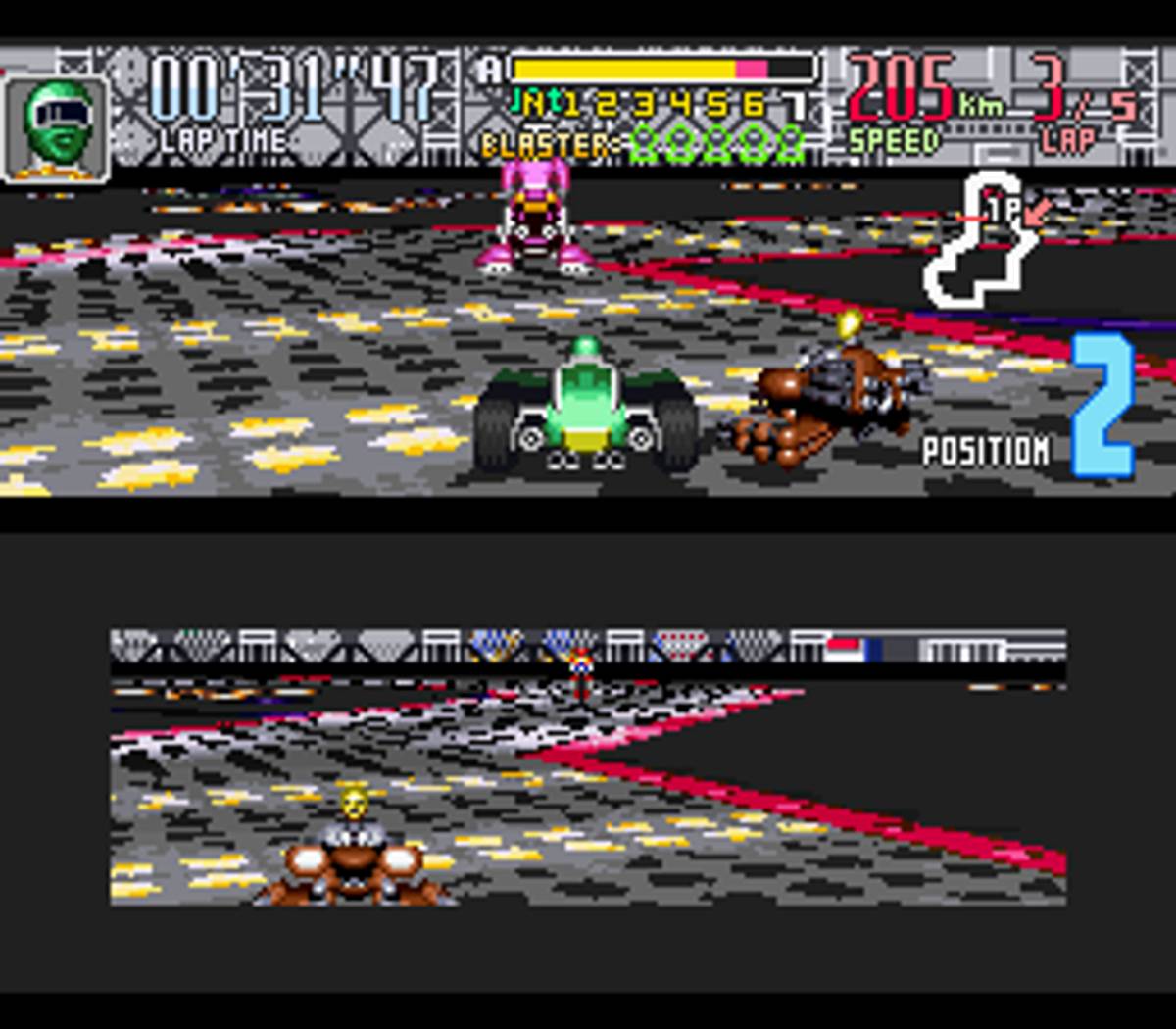 Saban's Power Rangers Zeo: Battle Racers ROM - SNES screenshot 7