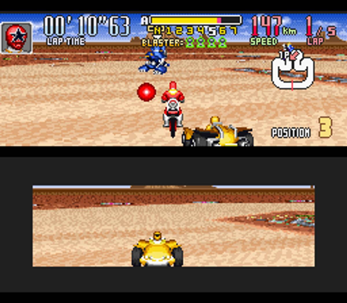 Saban's Power Rangers Zeo: Battle Racers ROM - SNES screenshot 8