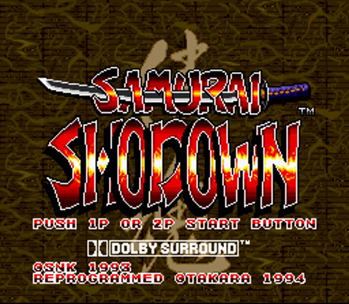 Samurai Shodown ROM - SNES screenshot 1