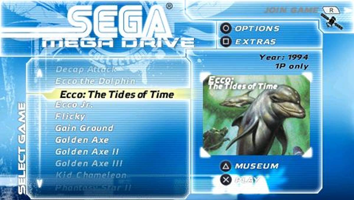 Sega Genesis Collection ISO - PSP screenshot 2